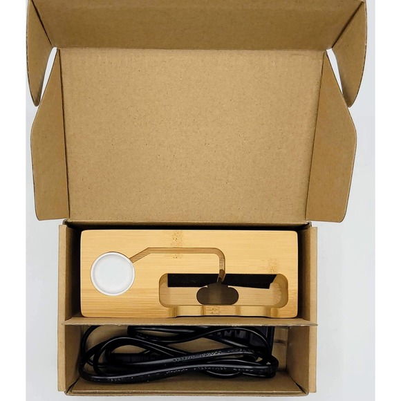 AICase Bamboo Wood USB Charging Station, Desk Stand Charger, 3 USB Ports 3.0 Hub - Picture 10 of 12